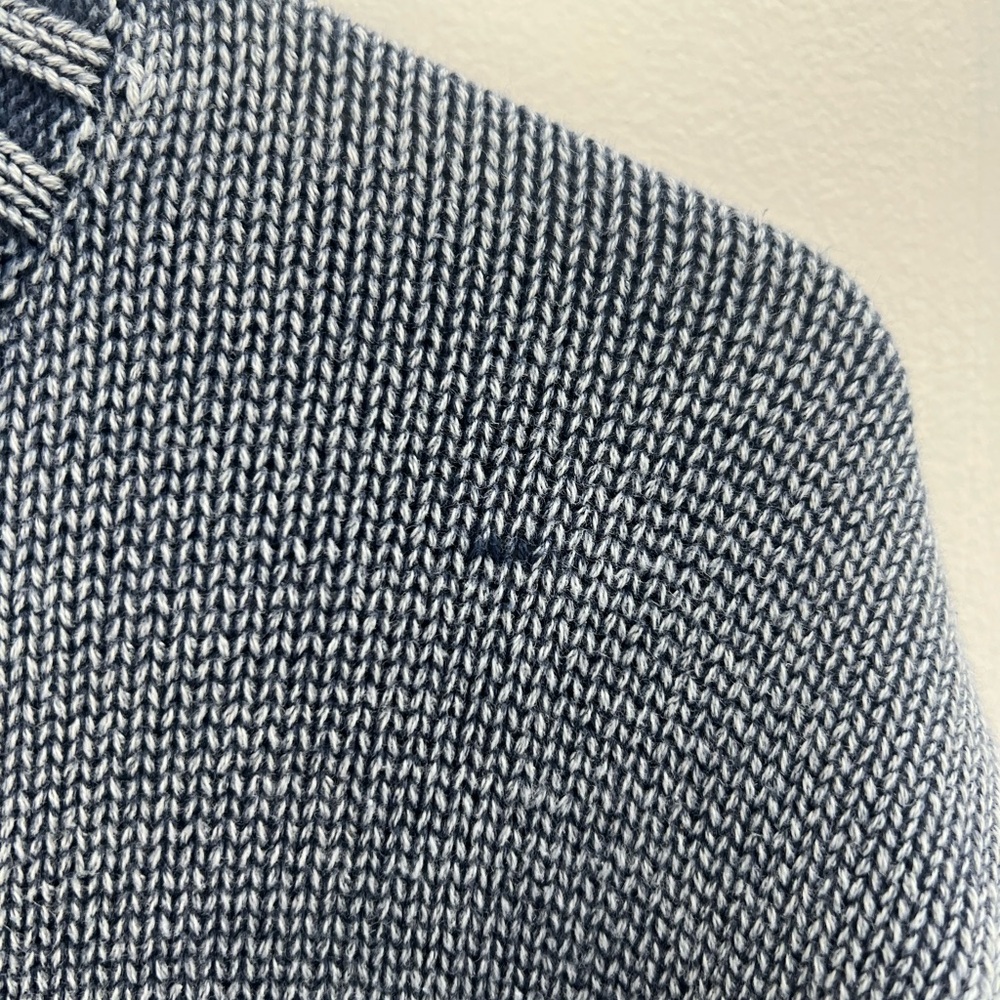 Quacker Factory Women’s Blue Denim Zip Sweater With Stones Size 3X - Picture 5 of 9